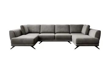 Katun Bäddsoffa Dubbelschäslong - Grå - Möbler - Soffa - Bäddsoffa - Bäddsoffa längsbäddad