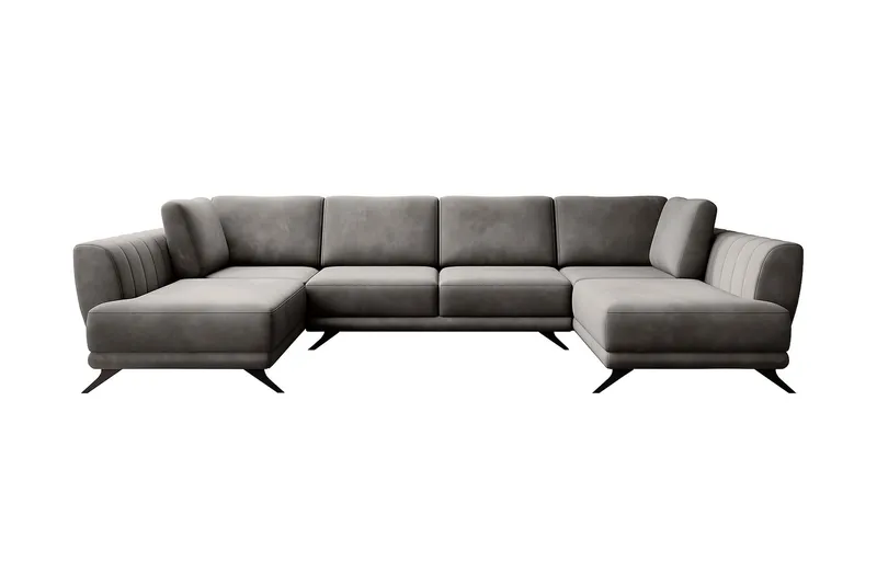 Katun Bäddsoffa Dubbelschäslong - Grå - Möbler - Soffa - Bäddsoffa - Bäddsoffa längsbäddad