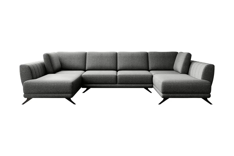 Katun Bäddsoffa Dubbelschäslong - Grå - Möbler - Soffa - Bäddsoffa - Bäddsoffa längsbäddad