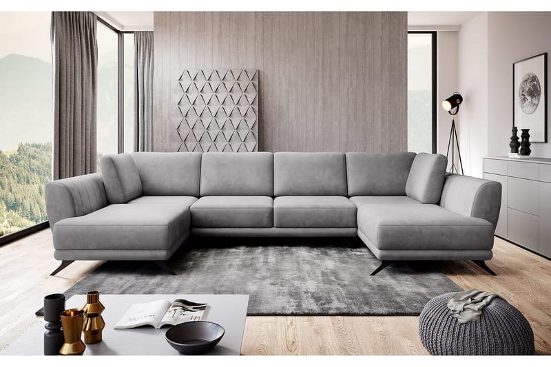 Katun Bäddsoffa Dubbelschäslong - Ljusgrå - Möbler - Soffa - Bäddsoffa - Bäddsoffa längsbäddad