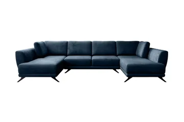 Katun Bäddsoffa Dubbelschäslong - Mörkblå - Möbler - Soffa - Bäddsoffa - Bäddsoffa längsbäddad