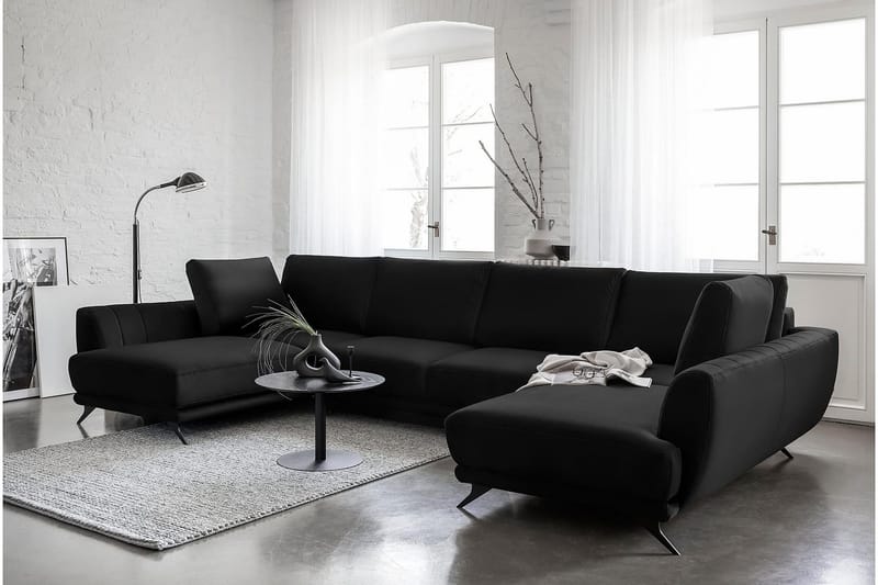 Katun Bäddsoffa Dubbelschäslong - Svart - Möbler - Soffa - Bäddsoffa - Bäddsoffa längsbäddad