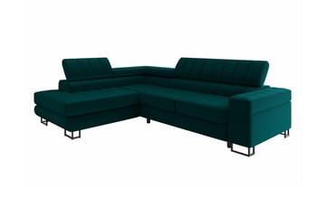 Kintore 3-sits Hörnbäddsoffa Dark green - Möbler - Soffa - Bäddsoffa - Bäddsoffa längsbäddad