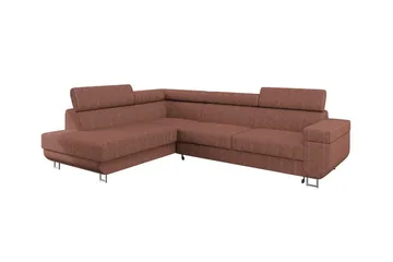 Kintore 3-sits Hörnbäddsoffa NO_BRAND Light brown - Möbler - Soffa - Bäddsoffa - Bäddsoffa längsbäddad