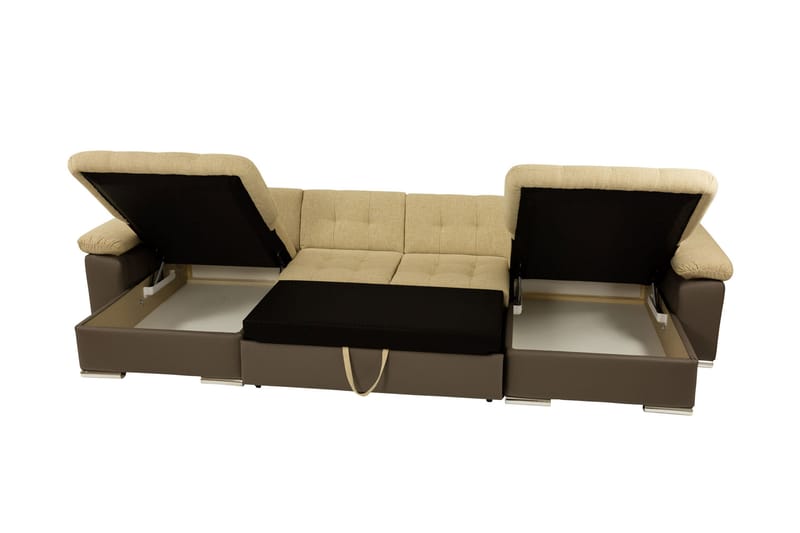 Kinzer Bäddsoffa Dubbeldivan 4-sits - Grön - Möbler - Soffa - Bäddsoffa - U bäddsoffa