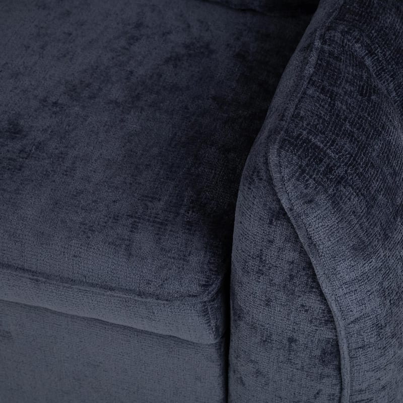 Klevor Vändbar L-formad Hörnbäddsoffa 132x198 cm med Förvaring i Tyg - Blå - Möbler - Soffa - Bäddsoffa - Bäddsoffa längsbäddad