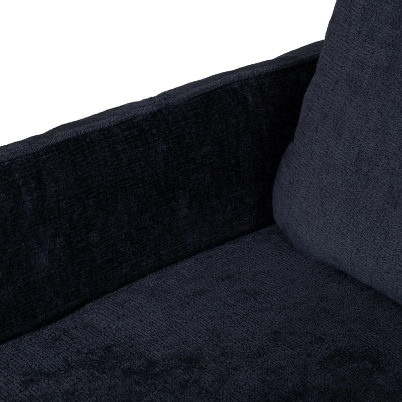 Klevor Vändbar L-formad Hörnbäddsoffa 132x198 cm med Förvaring i Tyg - Blå - Möbler - Soffa - Bäddsoffa - Bäddsoffa längsbäddad