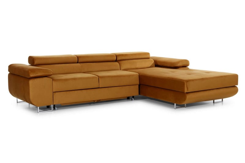 Klinka Bäddsoffa med Divan Höger - Gul - Möbler - Soffa - Bäddsoffa - Bäddsoffa divan