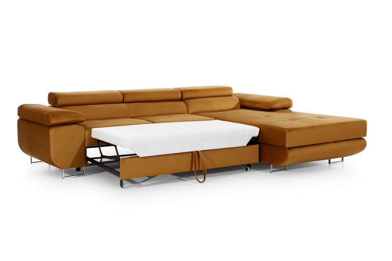 Klinka Bäddsoffa med Divan Höger - Gul - Möbler - Soffa - Bäddsoffa - Bäddsoffa divan