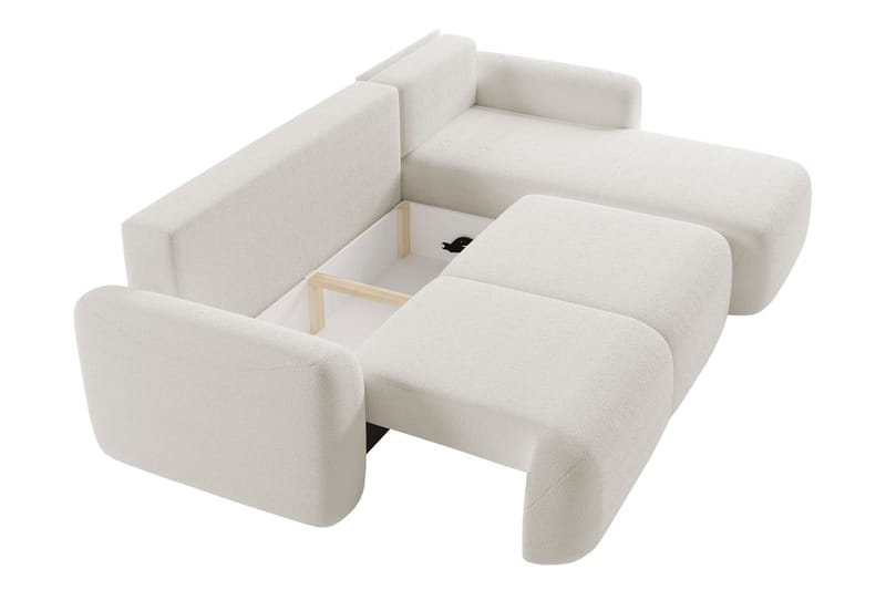 Korfu Bäddsoffa m. Divan 3-sits - Beige - Möbler - Soffa - Bäddsoffa - Bäddsoffa divan