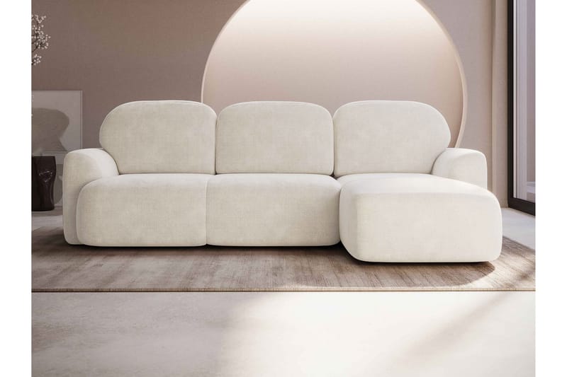 Korfu Bäddsoffa m. Divan 3-sits - Beige - Möbler - Soffa - Bäddsoffa - Bäddsoffa divan