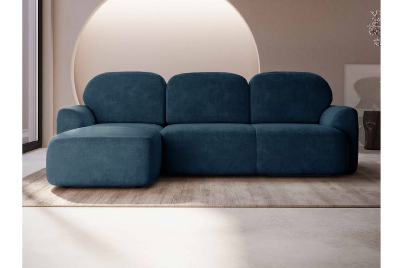Korfu Bäddsoffa m. Divan 3-sits - Blå - Möbler - Soffa - Bäddsoffa - Bäddsoffa divan