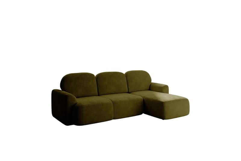 Korfu Bäddsoffa m. Divan 3-sits - Grön - Möbler - Soffa - Bäddsoffa - Bäddsoffa divan