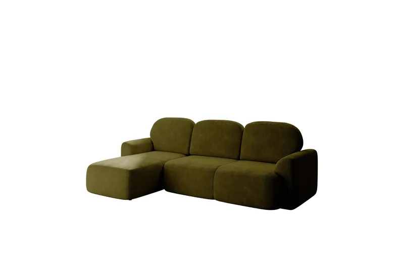 Korfu Bäddsoffa m. Divan 3-sits - Grön - Möbler - Soffa - Bäddsoffa - Bäddsoffa divan