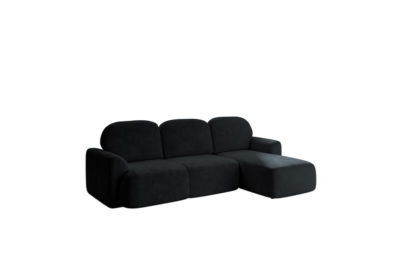 Korfu Bäddsoffa m. Divan 3-sits - Svart - Möbler - Soffa - Bäddsoffa - Bäddsoffa divan