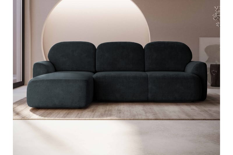 Korfu Bäddsoffa m. Divan 3-sits - Svart - Möbler - Soffa - Bäddsoffa - Bäddsoffa divan