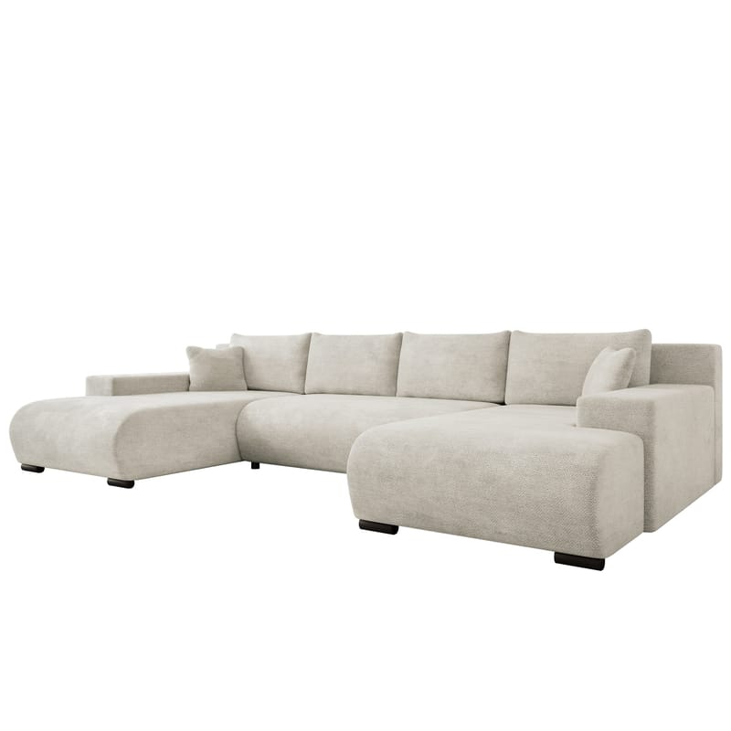 Krysen 4-sits Bäddsoffa med dubbeldivan, beige