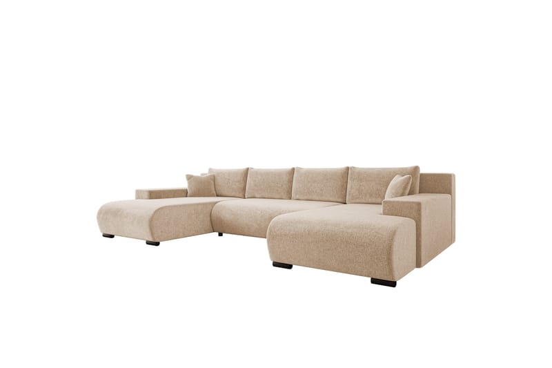 Krysen Bäddsoffa Dubbeldivan 4-sits - Beige - Möbler - Soffa - Bäddsoffa - U bäddsoffa