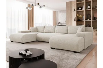 Krysen Bäddsoffa Dubbeldivan 4-sits - Beige - Möbler - Soffa - Bäddsoffa - Bäddsoffa divan