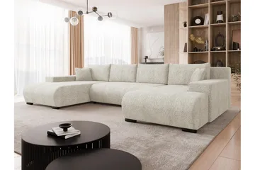 Krysen Bäddsoffa Dubbeldivan 4-sits - Beige - Möbler - Soffa - Bäddsoffa - U bäddsoffa