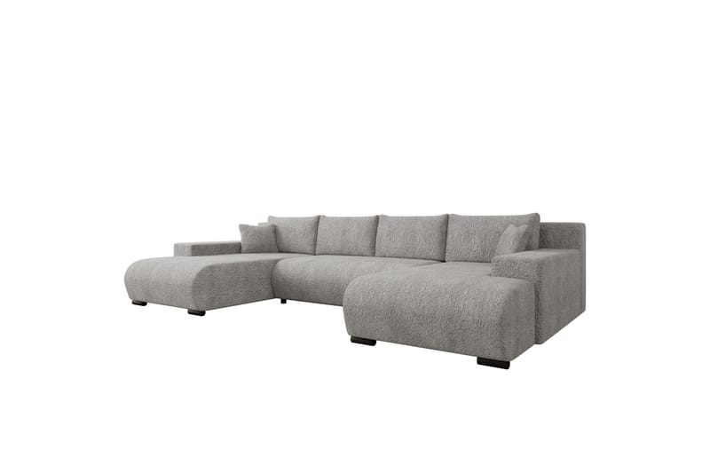 Krysen Bäddsoffa Dubbeldivan 4-sits - Grå - Möbler - Soffa - Bäddsoffa - U bäddsoffa