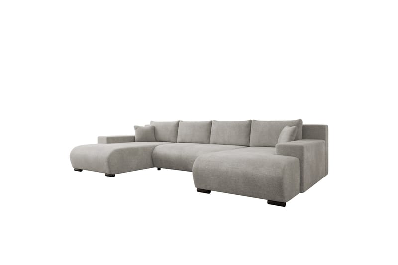 Krysen Bäddsoffa Dubbeldivan 4-sits - Grå - Möbler - Soffa - Bäddsoffa - U bäddsoffa