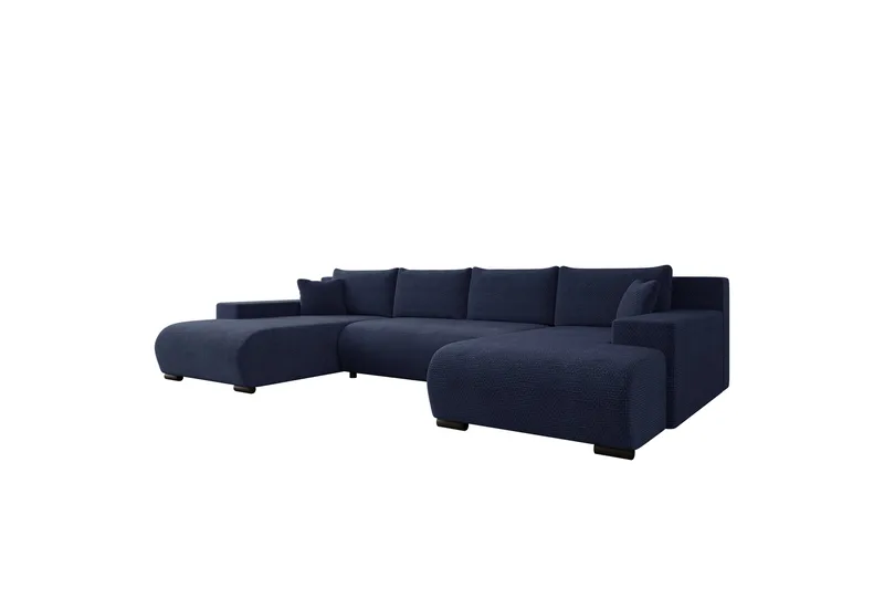Krysen Bäddsoffa Dubbeldivan 4-sits - Marinblå - Möbler - Soffa - Bäddsoffa - U bäddsoffa