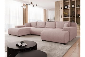 Krysen Bäddsoffa Dubbeldivan 4-sits - Rosa - Möbler - Soffa - Bäddsoffa - Bäddsoffa divan