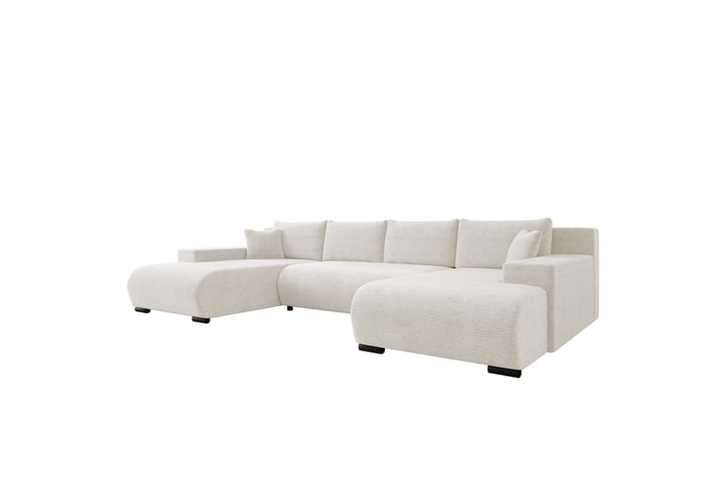 Krysen Bäddsoffa Dubbeldivan 4-sits - Vit - Möbler - Soffa - Bäddsoffa - U bäddsoffa