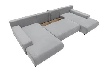 Krysen Bäddsoffa Dubbeldivan 4-sits - Vit - Möbler - Soffa - Bäddsoffa - U bäddsoffa