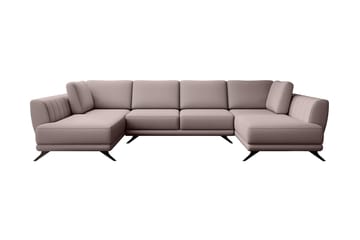 Bäddsoffa Dubbelschäslong Kazuma - Beige - Möbler - Soffa - Bäddsoffa - Bäddsoffa längsbäddad