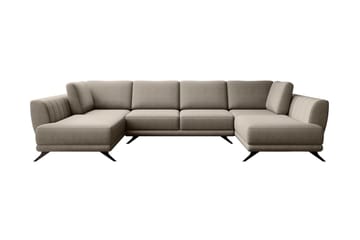 Bäddsoffa Dubbelschäslong Kazuma - Beige - Möbler - Soffa - Bäddsoffa - Bäddsoffa längsbäddad
