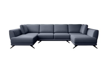 Bäddsoffa Dubbelschäslong Kazuma - Grå - Möbler - Soffa - Bäddsoffa - Bäddsoffa längsbäddad