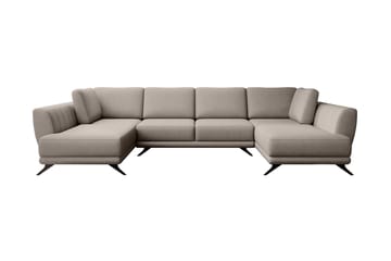 Bäddsoffa Dubbelschäslong Kazuma - Ljusbeige - Möbler - Soffa - Bäddsoffa - Bäddsoffa längsbäddad