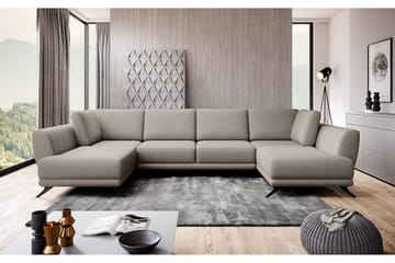 Bäddsoffa Dubbelschäslong Kazuma - Ljusbeige - Möbler - Soffa - Bäddsoffa - Bäddsoffa längsbäddad