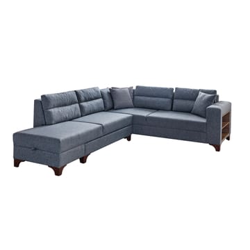 Bervik Hörnsoffa 230x90x150 cm - Grå - Möbler - Soffa - Bäddsoffa - Bäddsoffa längsbäddad