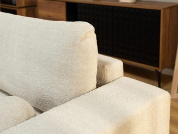 Deylor 3-sits Bäddsoffa med divan - grå - Möbler - Soffa - Bäddsoffa - Bäddsoffa längsbäddad