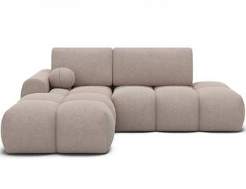 Vittario 3-sits Bubblig Bäddsoffa med Divan och förvaring Vänster - Xillar 20 - Möbler - Soffa - Bäddsoffa - Bäddsoffa längsbäddad