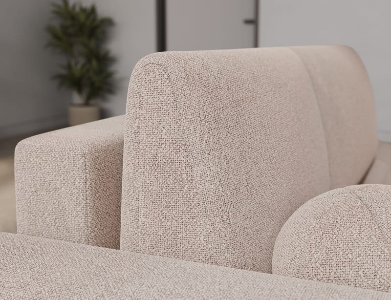 Vittario 3-sits Bubblig Bäddsoffa med Divan och förvaring Vänster - Xillar 20 - Möbler - Soffa - Bäddsoffa - Bäddsoffa längsbäddad