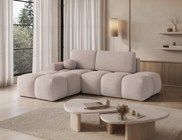 Vittario 3-sits Bubblig Bäddsoffa med Divan och förvaring Vänster - Xillar 20 - Möbler - Soffa - Bäddsoffa - Bäddsoffa längsbäddad
