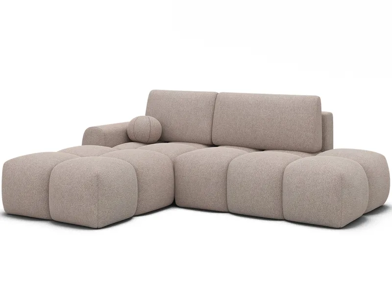 Vittario 3-sits Bubblig Bäddsoffa med Divan och förvaring Vänster, Xillar 20