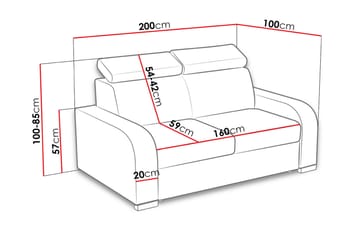 Lavona 3 Soffa - Brun - Möbler - Soffa - Bäddsoffa - 3 sits bäddsoffa