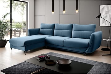 Lence Bäddsoffa m. Divan Förvaring - Blå - Möbler - Soffa - Bäddsoffa - Bäddsoffa divan