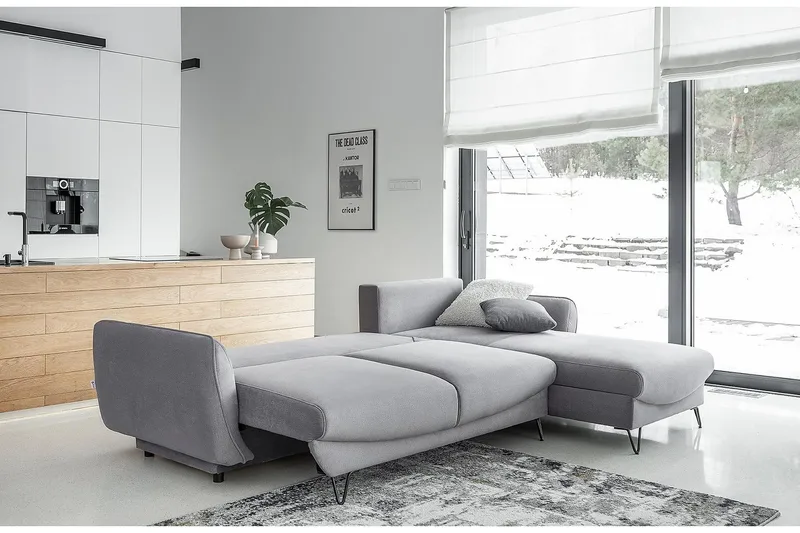 Lence Bäddsoffa m. Divan Förvaring - Blå/Grön - Möbler - Soffa - Bäddsoffa - Bäddsoffa divan