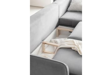 Lence Bäddsoffa m. Divan Förvaring - Mörkbeige - Möbler - Soffa - Bäddsoffa - Bäddsoffa divan