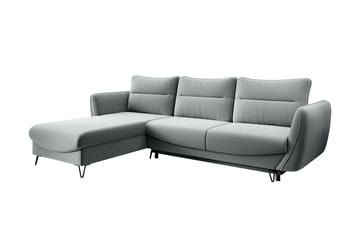 Lence Bäddsoffa m. Divan Förvaring - Vit/Ljusgr å - Möbler - Soffa - Bäddsoffa - Bäddsoffa divan