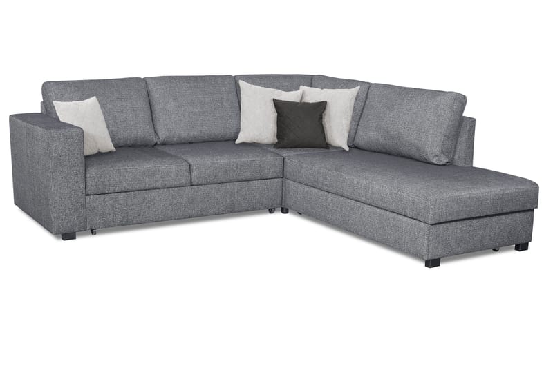 Leo Bäddsoffa 3-sits med Schäslong Höger - Grå - Möbler - Soffa - Bäddsoffa - Bäddsoffa divan