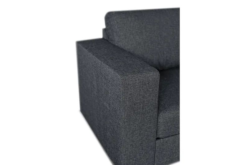 Leo Bäddsoffa 3-sits med Schäslong Höger - Mörkgrå - Möbler - Soffa - Bäddsoffa - Bäddsoffa divan