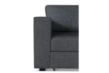 Leo Bäddsoffa 3-sits med Schäslong Höger - Mörkgrå - Möbler - Soffa - Bäddsoffa - Bäddsoffa divan