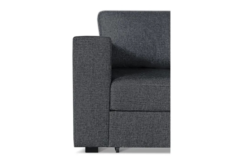Leo Bäddsoffa 3-sits med Schäslong Höger - Mörkgrå - Möbler - Soffa - Bäddsoffa - Bäddsoffa divan
